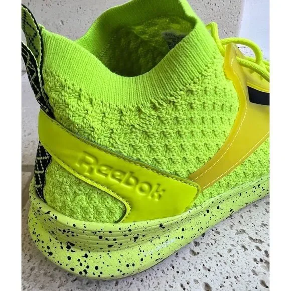 Reebok Men’s Zoku Runner Ultra Knit Solar Yellow Neon Sneakers Sz 10.5 - Picture 15 of 15